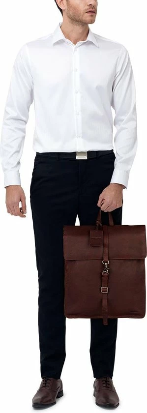 Goedkoop ???? Burkely Antique Avery Unisex Leren Rugzak - Bruin ???? 18 Goedkoop ???? Burkely Antique Avery Unisex Leren Rugzak - Bruin ???? - Afbeelding 16