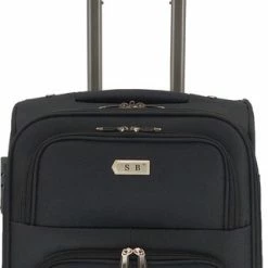 Alternative view of Beste Verkoop ???? SB Travelbags 2 Delige Bagage Stoffen Kofferset 4 Wielen Trolley -Zwart - 65cm/55cm ????