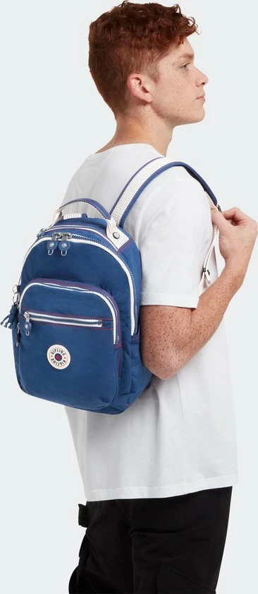 Promo ???? Kipling SEOUL S Rugzak 14L - Admiral Blue Block ⭐ 9 Promo ???? Kipling SEOUL S Rugzak 14L - Admiral Blue Block ⭐ - Afbeelding 7