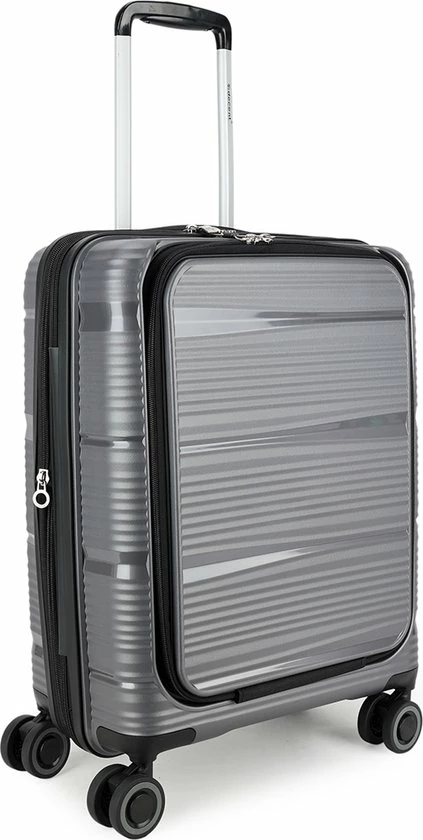 Korting ???? Decent B-Motion ???? Handbagage Koffer 55 Cm / Business Laptop Koffer 15" - Pearly Grey ???? 5 Korting ???? Decent B-Motion ???? Handbagage Koffer 55 Cm / Business Laptop Koffer 15" - Pearly Grey ???? - Afbeelding 3