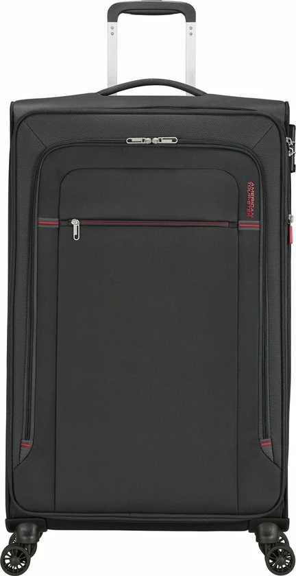 Flash-uitverkoop ???? American Tourister Reiskoffer - Crosstrack Spinner 79/29 Tsa Uitbreidbaar (Large) Grey/Red ???? 4 Flash-uitverkoop ???? American Tourister Reiskoffer - Crosstrack Spinner 79/29 Tsa Uitbreidbaar (Large) Grey/Red ???? - Afbeelding 2