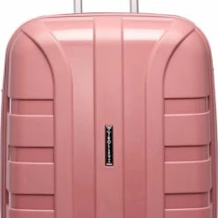 Beste Verkoop ???? ©TROLLEYZ - Paris No.5 - Reiskoffer - 69cm Met TSA Slot - Dubbele Wielen - 360° Spinners - 100% Polypropyleen - Reiskoffer In Rose Blush ✔️