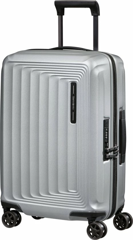 Begroting ???? Samsonite Reiskoffer - Nuon Spinner 55/20 Exp (Handbagage) Matt Silver ???? 17 Begroting ???? Samsonite Reiskoffer - Nuon Spinner 55/20 Exp (Handbagage) Matt Silver ???? - Afbeelding 15