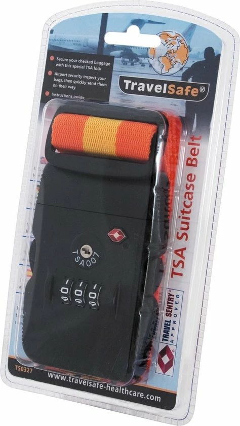 Coupon π Travelsafe Kofferriem - Oranje - Met TSA Slot π§¨