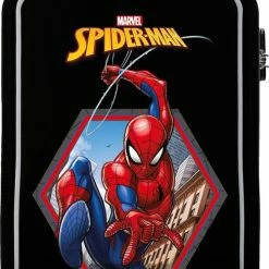 Beste Pirce ???? Spider-Man Spiderman ABS Jongens Kinderkoffer 55 Cm Zwart ????