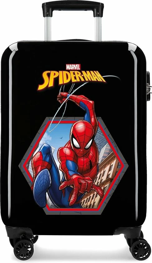 Beste Pirce ???? Spider-Man Spiderman ABS Jongens Kinderkoffer 55 Cm Zwart ???? 3 Beste Pirce ???? Spider-Man Spiderman ABS Jongens Kinderkoffer 55 Cm Zwart ????