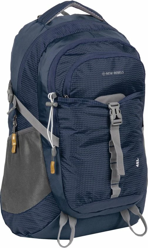 Beste Verkoop ???? New Rebels® Kinley - Rugtas - Blauw - 15.615141312108 - 48L - 36x24x53cm - Rugzak / ???? Backpack ???? 3 Beste Verkoop ???? New Rebels® Kinley - Rugtas - Blauw - 15.615141312108 - 48L - 36x24x53cm - Rugzak / ???? Backpack ????