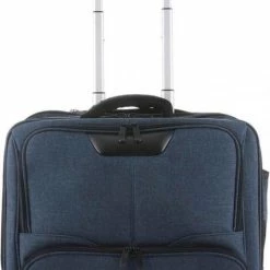 Goedkoopste ???? Dermata Business Laptop Trolley Canvas 3456CV Petrol ❤️