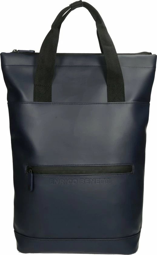 Uitgang ???? Enrico Benetti Bridgetown 46191 Laptoprugzak Met Handvaten En 14" Laptopvak - Blauw ???? 3 Uitgang ???? Enrico Benetti Bridgetown 46191 Laptoprugzak Met Handvaten En 14" Laptopvak - Blauw ????