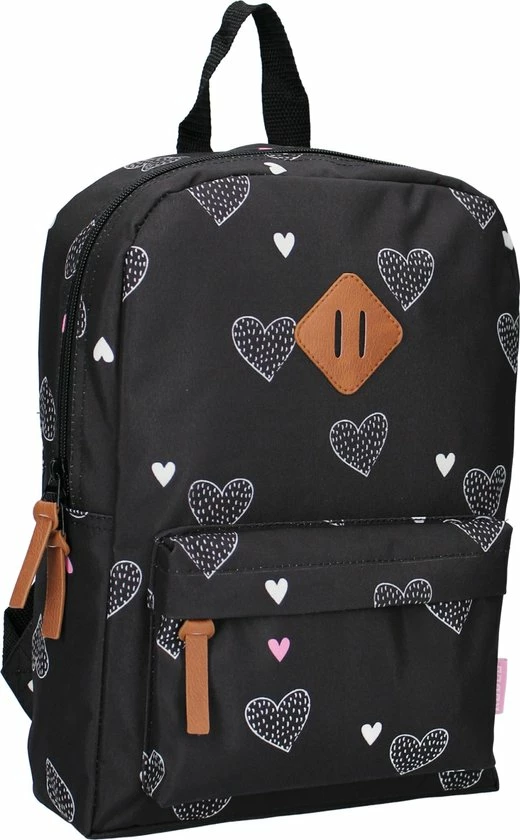 Nieuw ⌛ Milky Kiss Hearts Rugzak - 10,2 L - Zwart ???? 5 Nieuw ⌛ Milky Kiss Hearts Rugzak - 10,2 L - Zwart ???? - Afbeelding 3