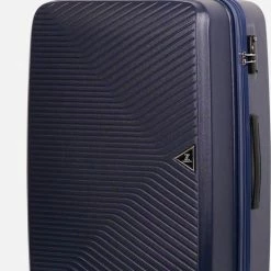 Flash-uitverkoop ???? ©TROLLEYZ - Ibiza No.3 - Reiskoffer 69cm Met TSA Slot - Dubbele Wielen - 360° Spinners - 100% ABS - Reiskoffer In Ocean Blue ????