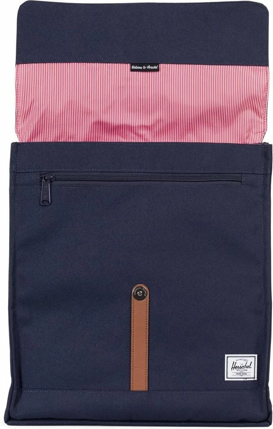 Beste Pirce ✔️ Herschel City Mid-Volume - Peacoat/Tan / Prachtige Rugzak Met 1 Magnetische Sluiting, Intern Opbergvak En 14L Opbergruimte / Met Levenslange Fabrieksgarantie / Limited Lifetime Warranty / Blauw ???? 4 Beste Pirce ✔️ Herschel City Mid-Volume - Peacoat/Tan / Prachtige Rugzak Met 1 Magnetische Sluiting, Intern Opbergvak En 14L Opbergruimte / Met Levenslange Fabrieksgarantie / Limited Lifetime Warranty / Blauw ???? - Afbeelding 2