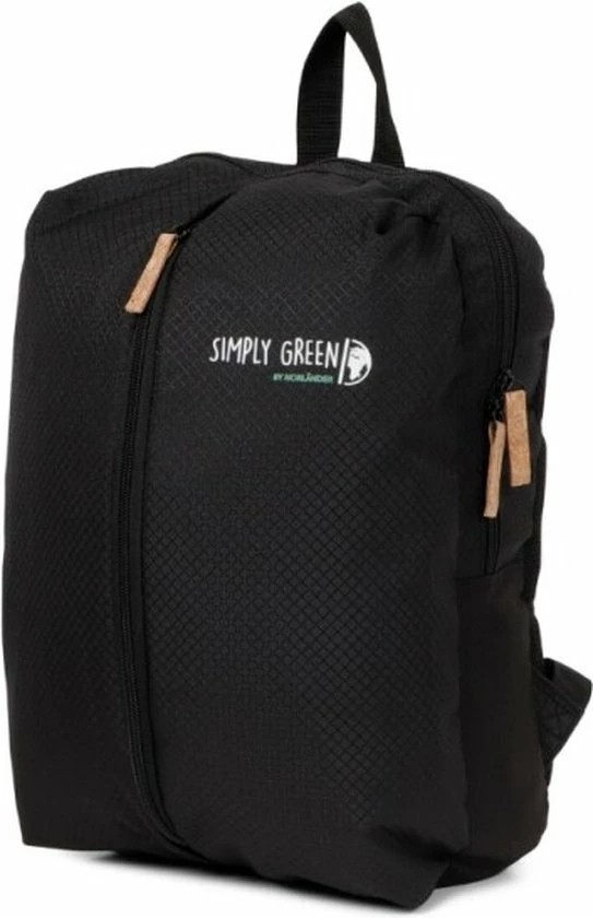 Gloednieuw ???? Nörlander Norlander Simply Green Rugzak - Gemaakt Van Gerecyclede Petflessen - Zwart ???? 3 Gloednieuw ???? Nörlander Norlander Simply Green Rugzak - Gemaakt Van Gerecyclede Petflessen - Zwart ????