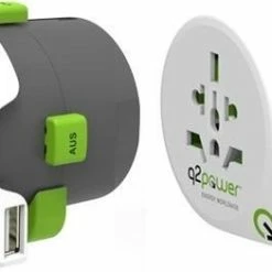 Top 10 🌟 Q2Power Reisstekker - Wereld + USB 👍