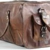 Gloednieuw ⌛ Oncedoce Sporttas 54 X 27 X 27 Cm - Echte Leder - Cognac Bruin – Reistas Casual Vintage Look Design ???? -Samsonite Winkel 550x278