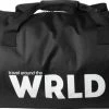 Beste Verkoop ???? Gusta® Gusta - Weekendtas - Zwart Met Tekst 'WRLD' - 55x30cm ???? -Samsonite Winkel 550x283 1