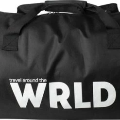 Beste Verkoop ???? Gusta® Gusta - Weekendtas - Zwart Met Tekst 'WRLD' - 55x30cm ????