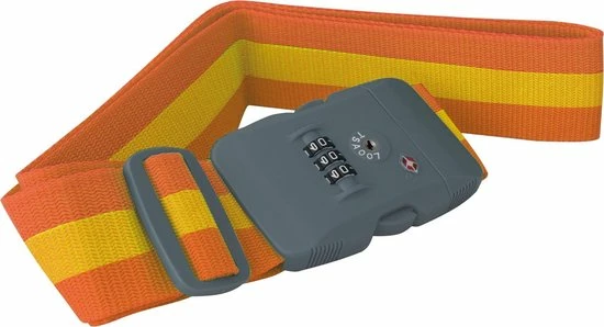 Coupon π Travelsafe Kofferriem - Oranje - Met TSA Slot 𧨠- Afbeelding 3