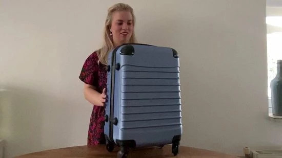 Coupon ???? Travelerz ???? Handbagage Koffer Met Wielen 27 Liter - Lichtgewicht - Cijferslot - Licht Roze ???? 4 Coupon ???? Travelerz ???? Handbagage Koffer Met Wielen 27 Liter - Lichtgewicht - Cijferslot - Licht Roze ???? - Afbeelding 2