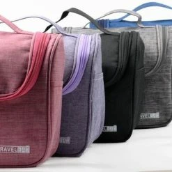 Alternative view of Beste deal ???? Merkloos Decopatent® Ophangbare Toilettas Met Haak - Dames & Heren - Travel Bag Organizer - Waterdichte Reis Tas - Mannen & Vrouwen - Grijs ????