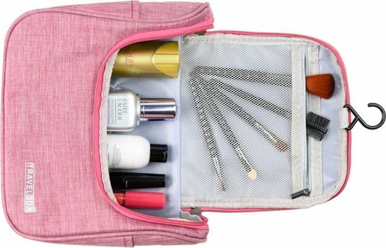 Beste deal ???? Merkloos Decopatent® Ophangbare Toilettas Met Haak - Dames & Heren - Travel Bag Organizer - Waterdichte Reis Tas - Mannen & Vrouwen - Grijs ???? 7 Beste deal ???? Merkloos Decopatent® Ophangbare Toilettas Met Haak - Dames & Heren - Travel Bag Organizer - Waterdichte Reis Tas - Mannen & Vrouwen - Grijs ???? - Afbeelding 5