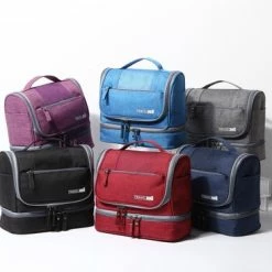 Goedkoopste ???? Rainbecom Toilettassen - Beautycases - Toilettas Met Haak - Reis Organizer - Rood ???? -Samsonite Winkel 550x366 32