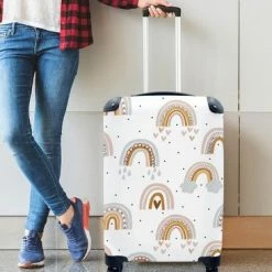 Beste recensies van ???? MuchoWow Koffer - Regenboog - Patroon - Kindertekeningen - 35x55x20 Cm - ???? Handbagage - Trolley ⭐ -Samsonite Winkel 550x366 48