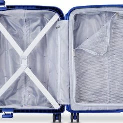 Uitgang ???? Delsey Moncey Slim Cabin Trolley Case - 55 Cm - Blue ⌛ -Samsonite Winkel 550x370