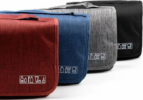 Promo ???? Merkloos Decopatent® Ophangbare Toilettas Met Haak - Dames & Heren - Travel Bag Organizer - Waterdichte Reis Tas - Mannen & Vrouwen - Blauw ???? 8 Promo ???? Merkloos Decopatent® Ophangbare Toilettas Met Haak - Dames & Heren - Travel Bag Organizer - Waterdichte Reis Tas - Mannen & Vrouwen - Blauw ???? - Afbeelding 6