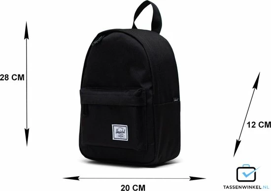 Groothandel ???? Herschel Classic Mini - Black / The Original ???? Backpack, Made 'mini' - Een Kleine Rugzak Voor De Essentials-only - 6.5L Opbergruimte / Met Levenslange Fabrieksgarantie / Limited Lifetime Warranty / Zwart ???? 8 Groothandel ???? Herschel Classic Mini - Black / The Original ???? Backpack, Made 'mini' - Een Kleine Rugzak Voor De Essentials-only - 6.5L Opbergruimte / Met Levenslange Fabrieksgarantie / Limited Lifetime Warranty / Zwart ???? - Afbeelding 6