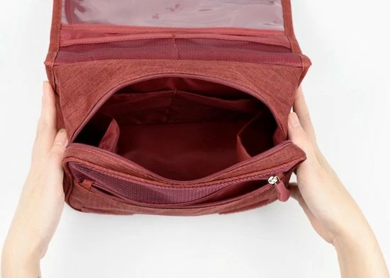 Promo ???? Merkloos Decopatent® Ophangbare Toilettas Met Haak - Dames & Heren - Travel Bag Organizer - Waterdichte Reis Tas - Mannen & Vrouwen - Blauw ???? 11 Promo ???? Merkloos Decopatent® Ophangbare Toilettas Met Haak - Dames & Heren - Travel Bag Organizer - Waterdichte Reis Tas - Mannen & Vrouwen - Blauw ???? - Afbeelding 9