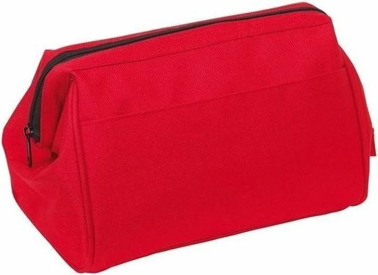Korting ???? Merkloos Stevige Toilettas/make-up Tas Rood Met Metalen Scharniersluiting 25 Cm Voor Heren/dames - Reis Toilettassen/etui - ???? Handbagage ✔️ 3 Korting ???? Merkloos Stevige Toilettas/make-up Tas Rood Met Metalen Scharniersluiting 25 Cm Voor Heren/dames - Reis Toilettassen/etui - ???? Handbagage ✔️