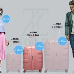 Beste Verkoop ???? ©TROLLEYZ - Paris No.5 - Reiskoffer - 69cm Met TSA Slot - Dubbele Wielen - 360° Spinners - 100% Polypropyleen - Reiskoffer In Rose Blush ✔️ -Samsonite Winkel 550x403 1