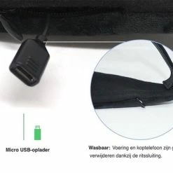 Nieuw ???? Jumalu Slaapmasker Met Geluid - Slaapmasker Met Ingebouwde Oplaadbare Bluetooth Speakers | Koptelefoon | Hoofdtelefoon | Oogmasker Slaap | Sleeping Headphone | Zwart ???? -Samsonite Winkel 550x404 1
