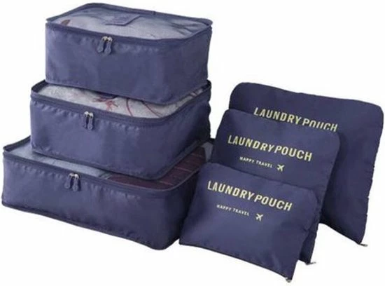 Korting ???? Jealie Packing Cubes 6-delig - Kleding Organiser Set - Opbergzakken - Reis Zakken - Inpak Kubussen - ???? Backpack - Reizen - Blauw ???? 3 Korting ???? Jealie Packing Cubes 6-delig - Kleding Organiser Set - Opbergzakken - Reis Zakken - Inpak Kubussen - ???? Backpack - Reizen - Blauw ????