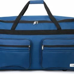 Beste Pirce ???? Monzana Deuba Reistas Sporttas - Donker Blauw - 160 Liter Op Wielen - Telescopisch Handvat ????