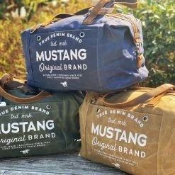 Aanbiedingen ⌛ Mustang® Official Mustang® Genua Sporttas - Weekendtas - Reistas - Sporttas - ???? Handbagage - 42 Liter - Canvas - Blue Denim ???? -Samsonite Winkel 550x412 11
