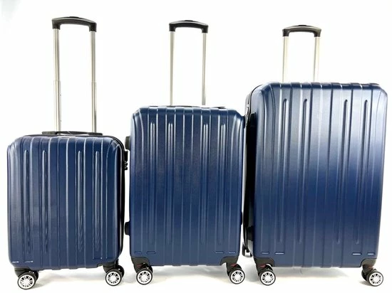 Hete verkoop ???? AATravel XL Reiskoffer - Trolley ABS - Met Dubbele Wielen - 75 Cm - 97 Liter - Blauw ✔️ 6 Hete verkoop ???? AATravel XL Reiskoffer - Trolley ABS - Met Dubbele Wielen - 75 Cm - 97 Liter - Blauw ✔️ - Afbeelding 4