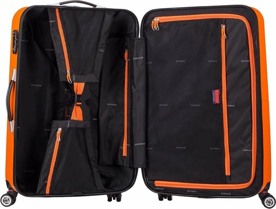 Nieuw ???? Decent Neon Fix ???? Handbagage Koffer - 55 Cm - Oranje ⭐ 7 Nieuw ???? Decent Neon Fix ???? Handbagage Koffer - 55 Cm - Oranje ⭐ - Afbeelding 5