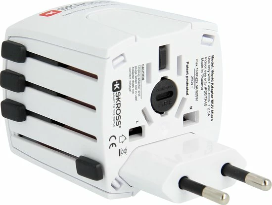 Gloednieuw ???? SKROSS Reisstekker World Adapter MUV Micro ???? 19 Gloednieuw ???? SKROSS Reisstekker World Adapter MUV Micro ???? - Afbeelding 17