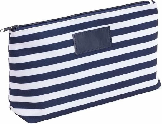 Goedkoopste ???? Merkloos Toilettas/make-up Tas Gestreept Blauw/wit 28 Cm Voor Heren/dames - Reis Toilettassen/etui - ???? Handbagage ⌛ 3 Goedkoopste ???? Merkloos Toilettas/make-up Tas Gestreept Blauw/wit 28 Cm Voor Heren/dames - Reis Toilettassen/etui - ???? Handbagage ⌛