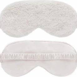 Begroting ???? ChiGuard Slaapmasker Pluche Zijden Oogmasker Slaap Wit - 100% Verduisterend ⭐