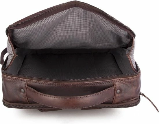 Korting ⭐ Spikes & Sparrow Authentic Leren Laptop Rugtas - 17 Inch - Donkerbruin ???? 7 Korting ⭐ Spikes & Sparrow Authentic Leren Laptop Rugtas - 17 Inch - Donkerbruin ???? - Afbeelding 5