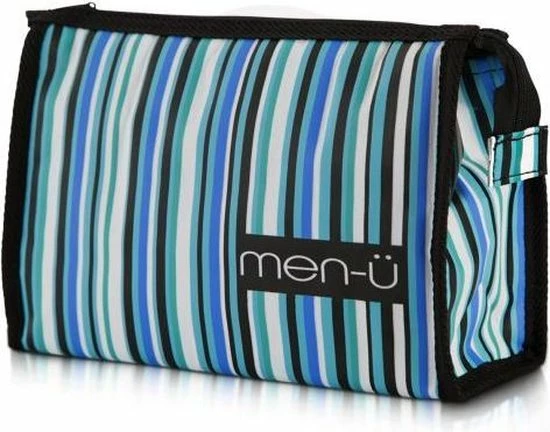 Goedkoopste ⌛ Men-ü Toiletry Bag In Blue/White /Black ???? 3 Goedkoopste ⌛ Men-ü Toiletry Bag In Blue/White /Black ????