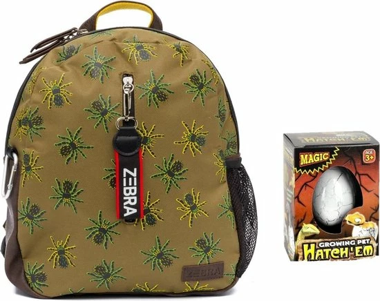 Hete verkoop ⭐ Zebra Trends Zebra Rugzak Spider Spin Rugtas + Dino Ei ✔️ 3 Hete verkoop ⭐ Zebra Trends Zebra Rugzak Spider Spin Rugtas + Dino Ei ✔️