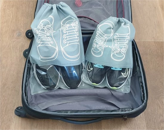 Beste Pirce ⭐ SUNMOOL Schoenenzak - Schoenentas - Schoenenzakken - Reis & Opberg Tas Voor Schoenen & Kleding - Waterafstotende Organizer Zak - Grijs - 36 X 27cm - 5Stuks ???? 6 Beste Pirce ⭐ SUNMOOL Schoenenzak - Schoenentas - Schoenenzakken - Reis & Opberg Tas Voor Schoenen & Kleding - Waterafstotende Organizer Zak - Grijs - 36 X 27cm - 5Stuks ???? - Afbeelding 4