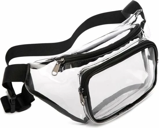 Groothandel ???? Merkloos Heuptas Holografisch - Fanny Pack - Buideltasje - Heuptasje Dames - Festival Tasje - PVC - 28 X 15 Cm - Transparant - Zwart ❤️ 3 Groothandel ???? Merkloos Heuptas Holografisch - Fanny Pack - Buideltasje - Heuptasje Dames - Festival Tasje - PVC - 28 X 15 Cm - Transparant - Zwart ❤️