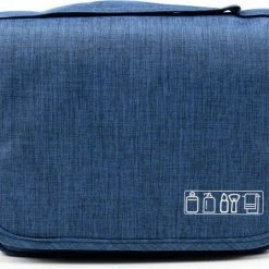 Alternative view of Promo ???? Merkloos Decopatent® Ophangbare Toilettas Met Haak - Dames & Heren - Travel Bag Organizer - Waterdichte Reis Tas - Mannen & Vrouwen - Blauw ????