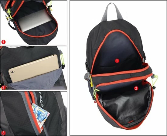 Beste deal ❤️ Polaza®️ Rugzak - Waterdicht - Ademend - 35 Liter - Reizen - ???? Backpacks - Rugzakken - Reistas - ???? Handbagage - Reistassen - Nylon - Zwart ???? 7 Beste deal ❤️ Polaza®️ Rugzak - Waterdicht - Ademend - 35 Liter - Reizen - ???? Backpacks - Rugzakken - Reistas - ???? Handbagage - Reistassen - Nylon - Zwart ???? - Afbeelding 5