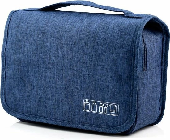 Promo ???? Merkloos Decopatent® Ophangbare Toilettas Met Haak - Dames & Heren - Travel Bag Organizer - Waterdichte Reis Tas - Mannen & Vrouwen - Blauw ???? 7 Promo ???? Merkloos Decopatent® Ophangbare Toilettas Met Haak - Dames & Heren - Travel Bag Organizer - Waterdichte Reis Tas - Mannen & Vrouwen - Blauw ???? - Afbeelding 5